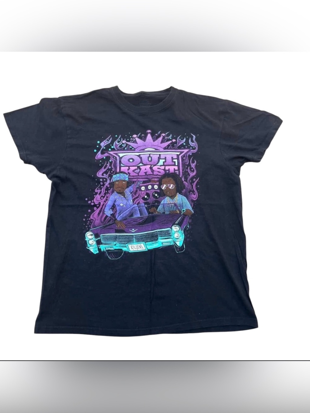 OutKast Graphic Purple and Blue Elements T-Shirt Sz(2XL)